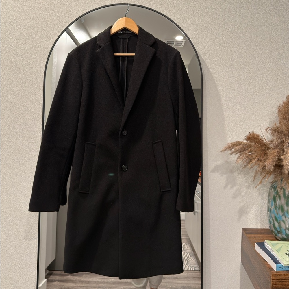 Zara Black Trench Coat for Men
